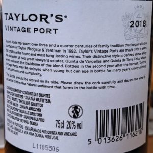 Taylor's Vintage 2018 - Imagen 2