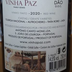 Vinha Paz Tinto 2020 - Image 2