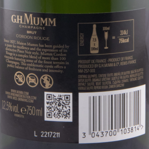 Champagne  Mumm Cordon Rouge Brut C/Caixa - Image 2