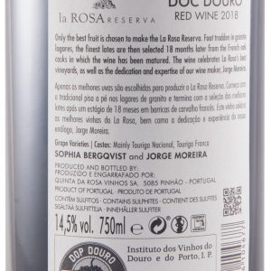 Quinta de La Rosa Reserva Tinto 2018 - Imagen 2