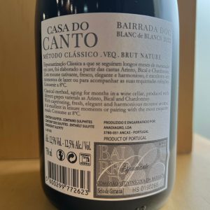 Espumante Casa Do Canto Blanc De Blancs Bruto - Image 2